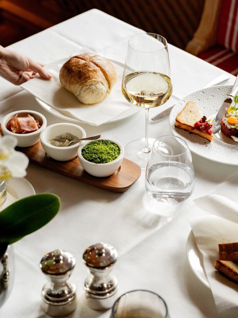 Speise im Restaurant Picea