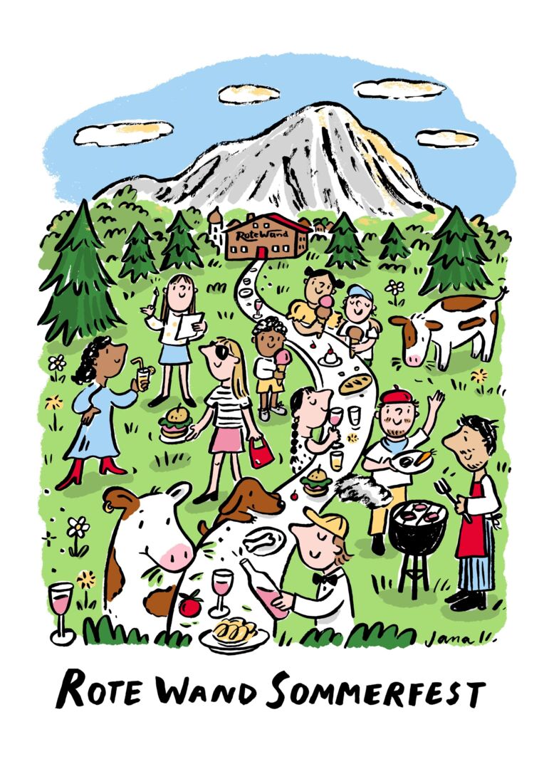 Rote Wand Sommerfest Plakat 2026