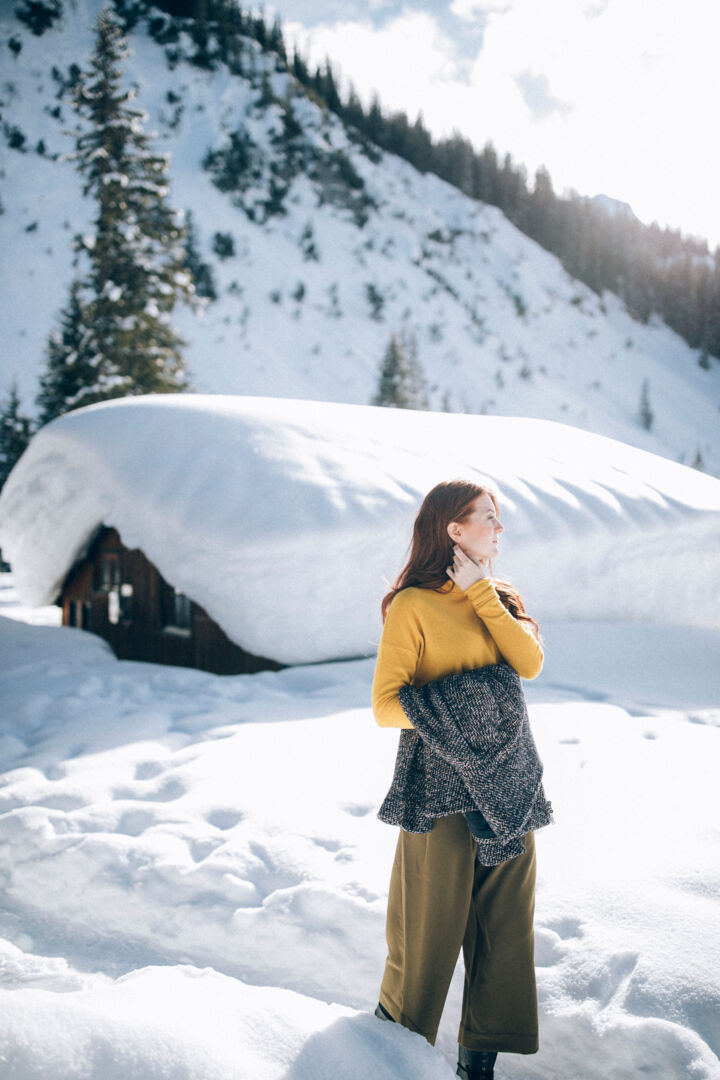 Verschneite Winterlandschaft in Lech ZÃ¼rs am Arlberg