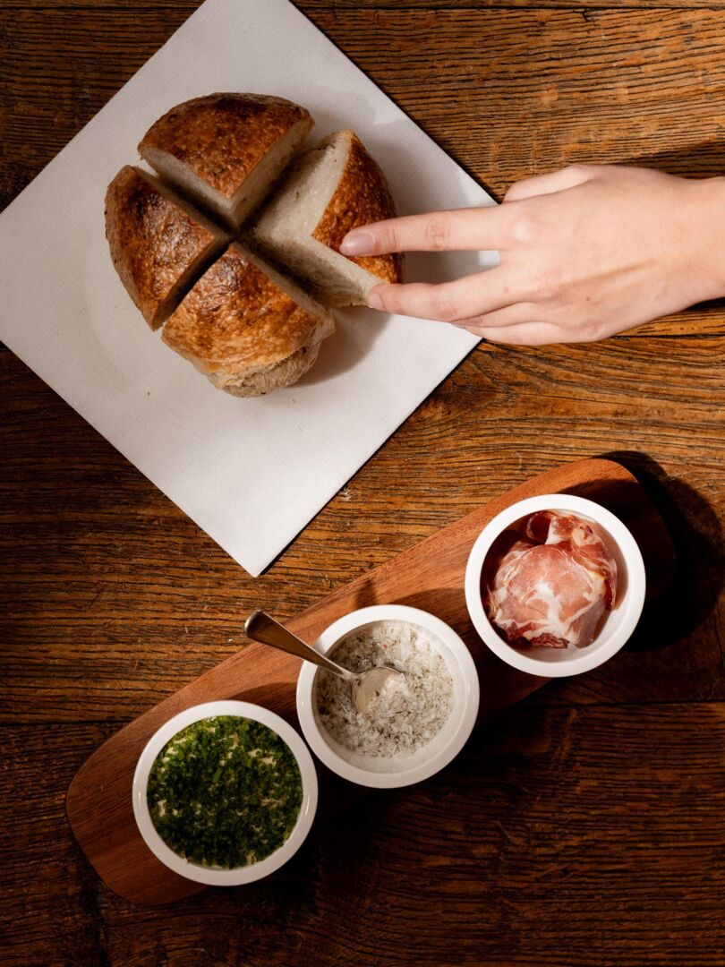 Speise im Restaurant Picea