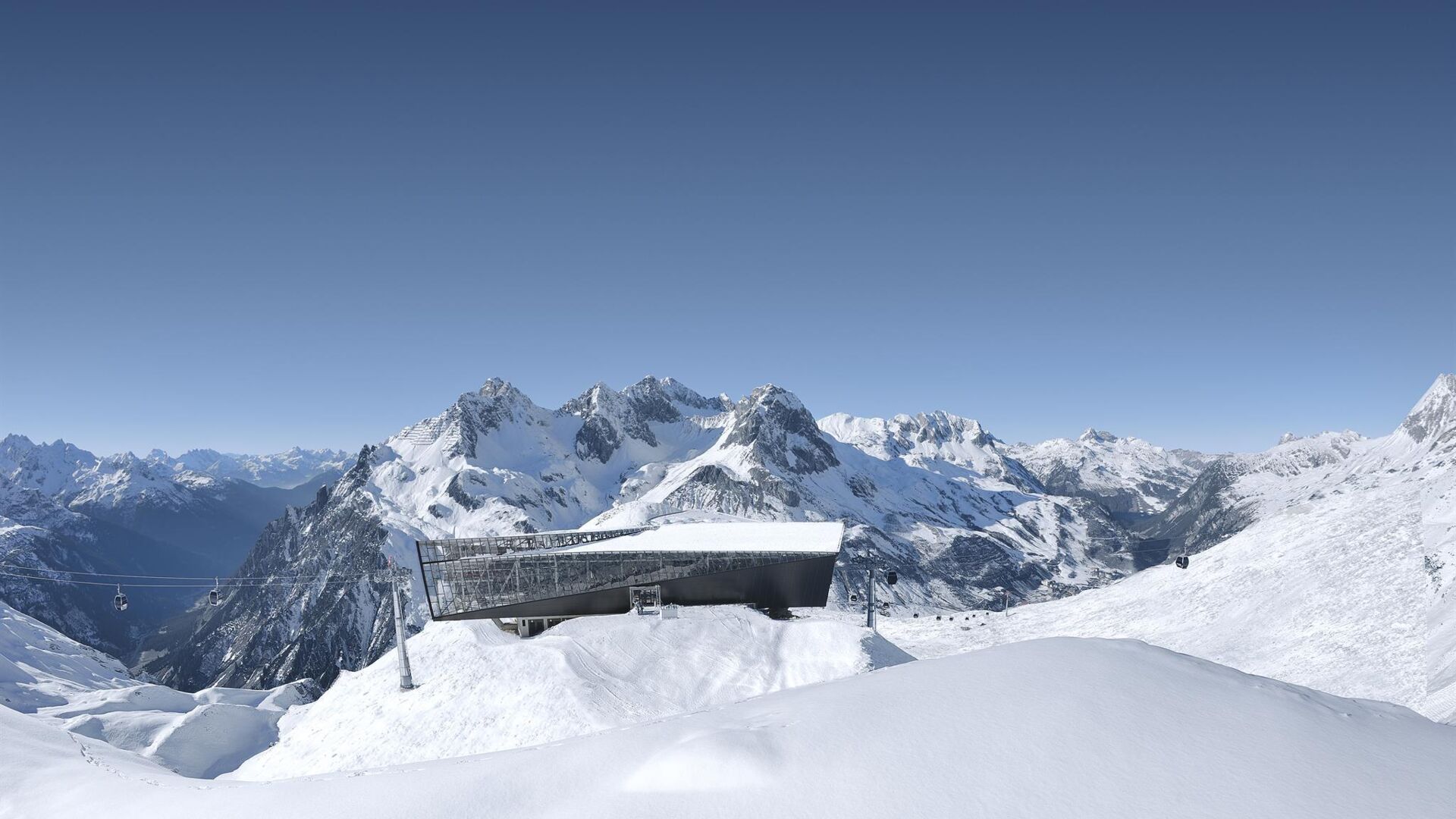 Bergstation Flexenbahn - Mittelstation Trittkopfba