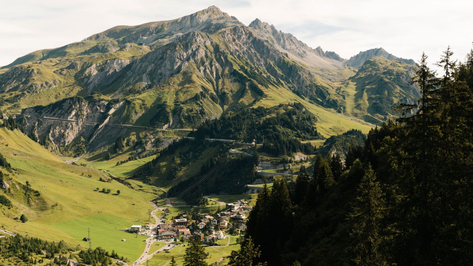 Der Etappenort Stuben am Arlberg