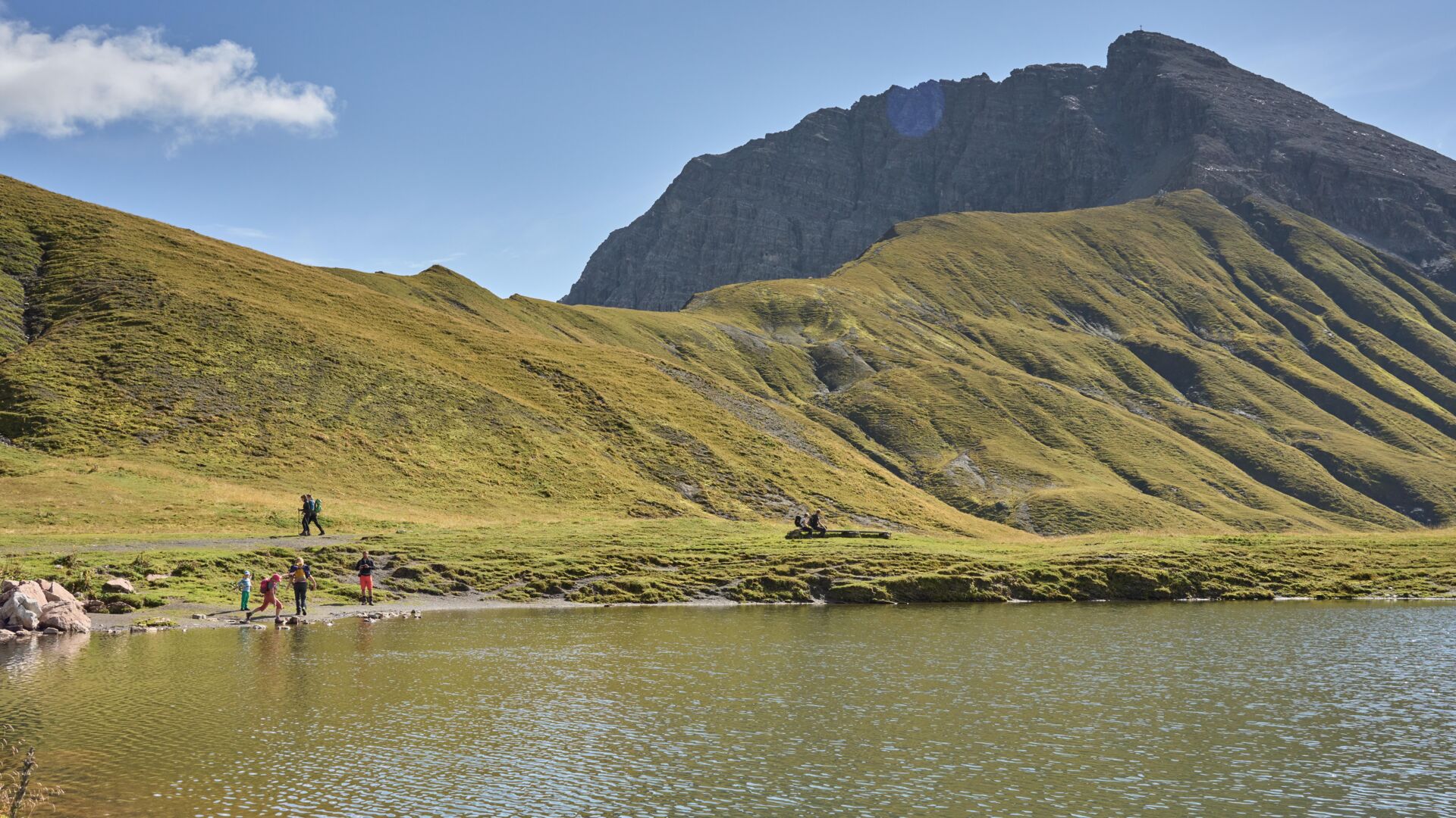 Monzabonsee mit Rüfispitze im Hintergrund