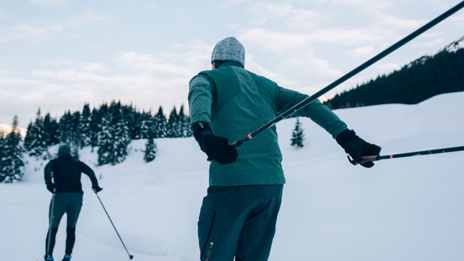 Langlaufen im Winter ins Zugertal