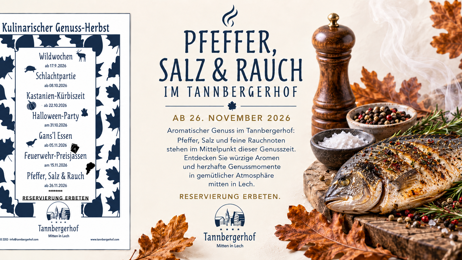 Pfeffer, Salz, Rauch