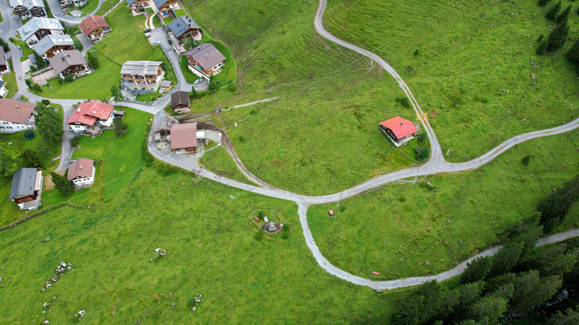 Grillplatz in Stubenbach aus der Vogelperspektive