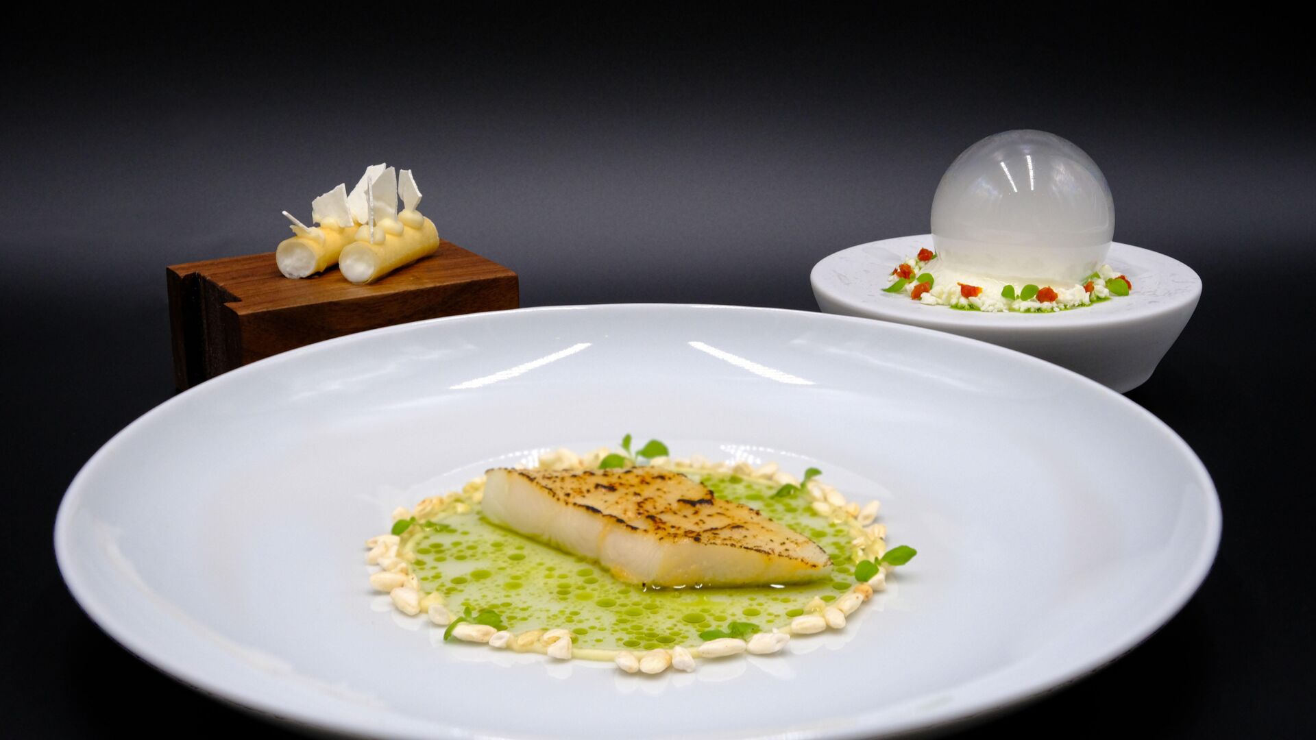 Heilbutt mit Eukalyptus-RÃ¶llchen und griechischem