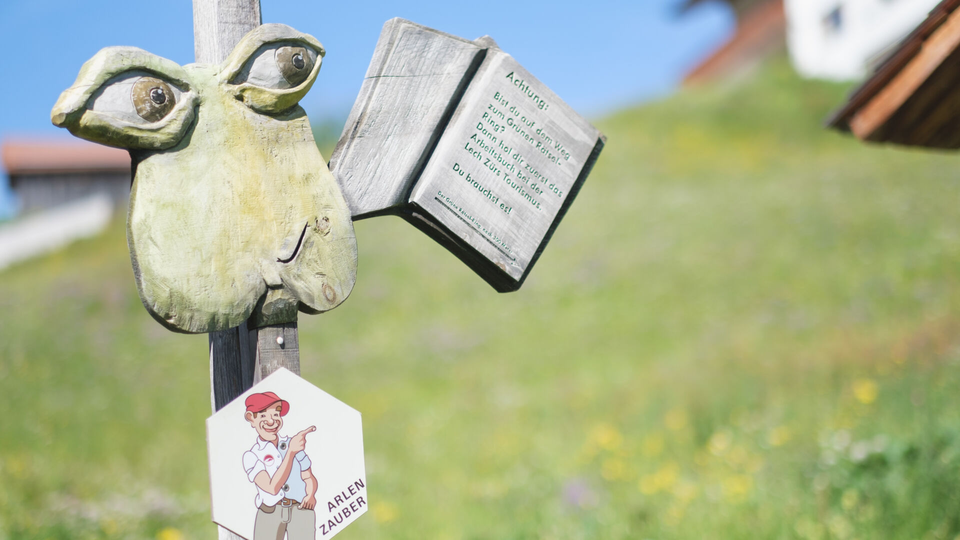 Wegemarkierung des Arlenzauberwegs