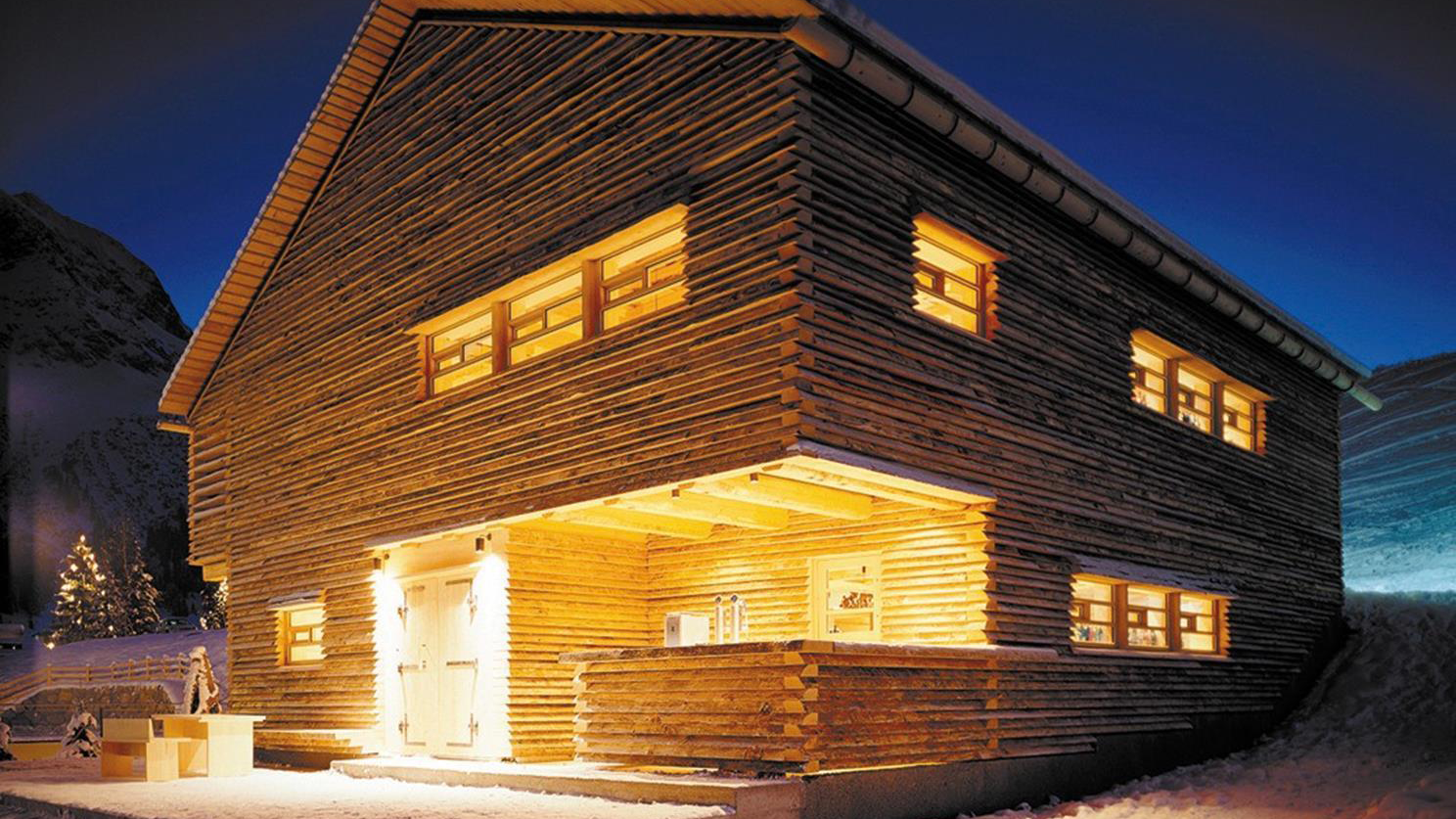 Schneggarei im Winter von auÃen