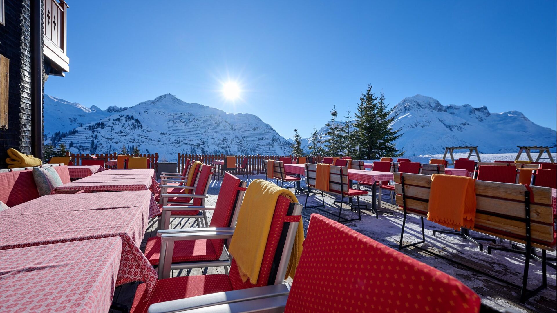 Sonnenterrasse Hotel Salome Oberlech