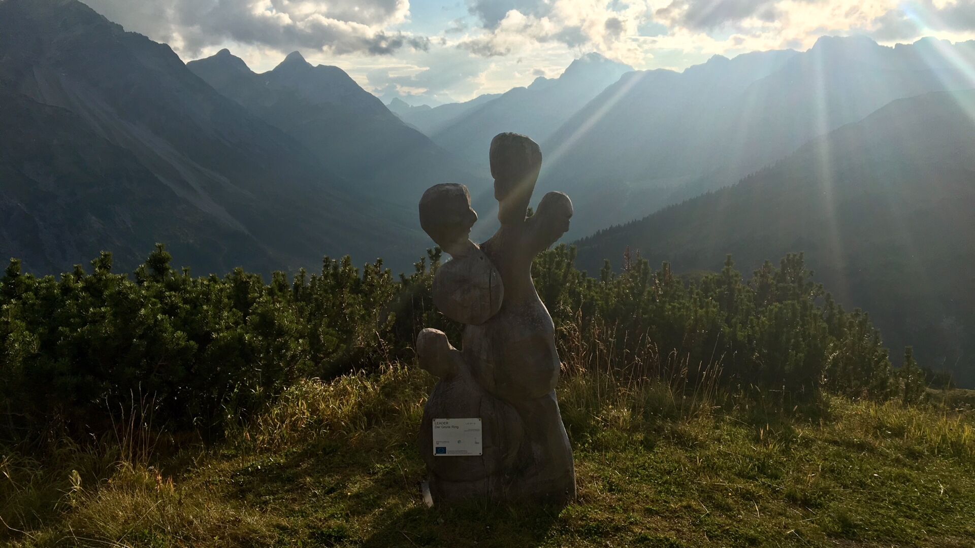 View over the Zuger valley along the hiking path