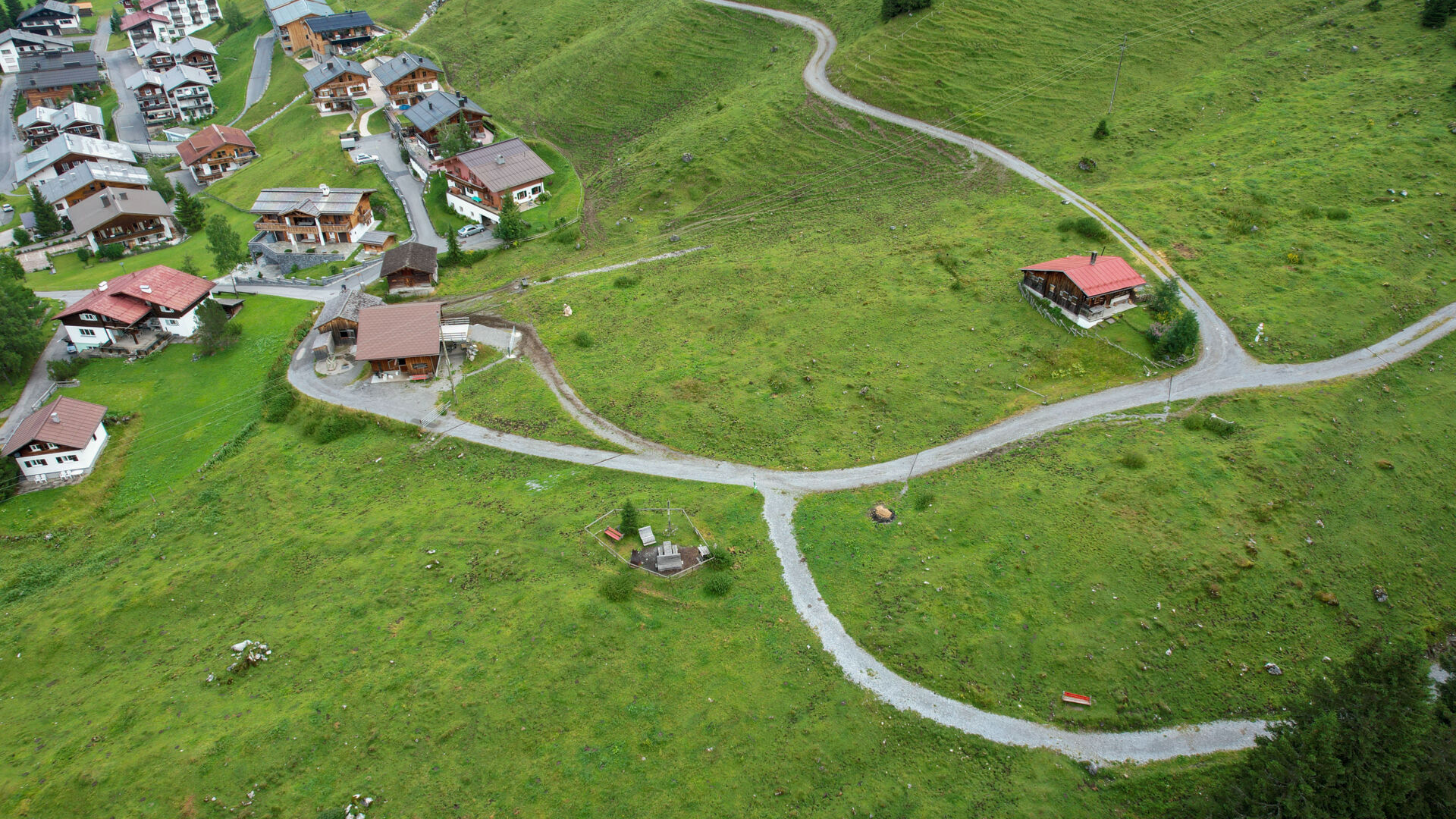Grillplatz und Ortsteil Stubenbach aus der Vogelperspektive