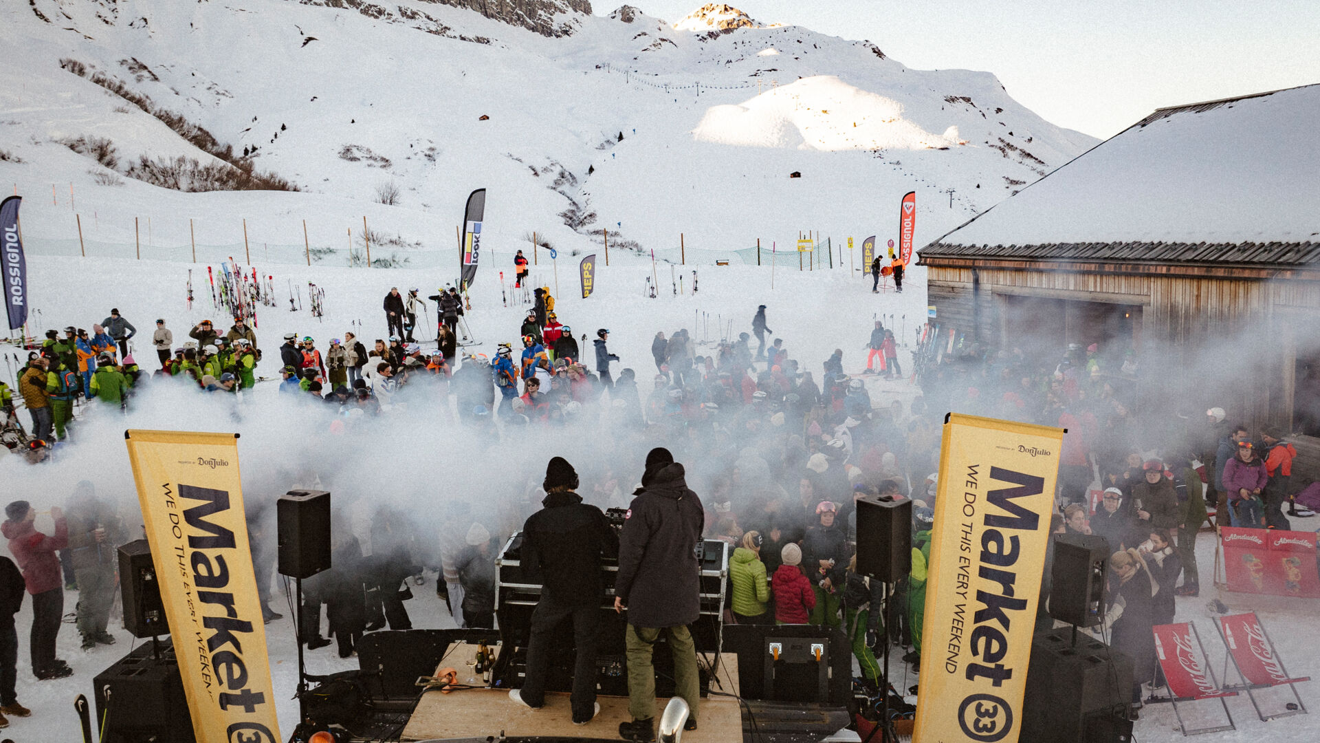 DJ Event Party im Skigebiet