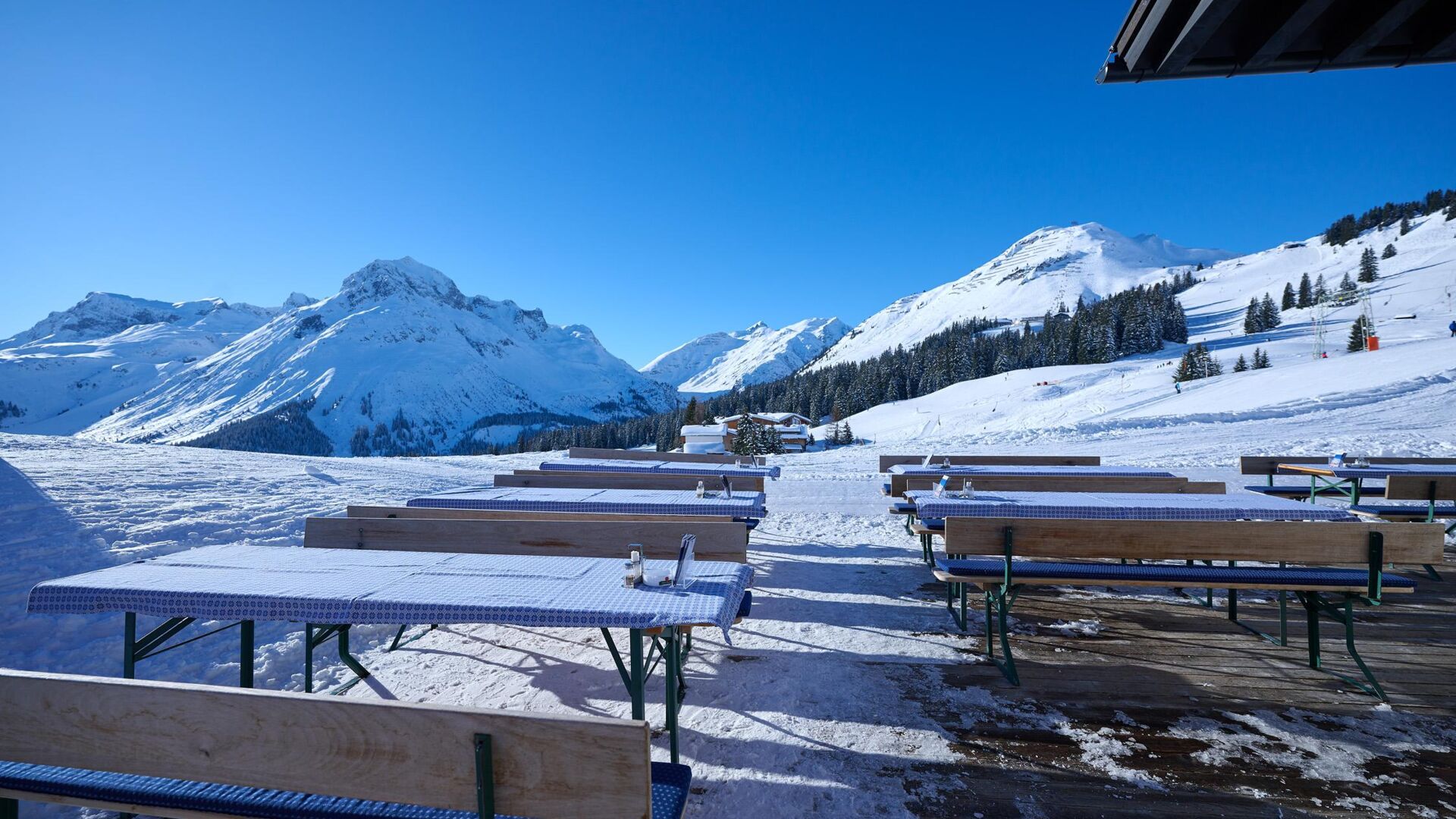 Sun terrace sb-Restaurant Hotel Salome Oberlech