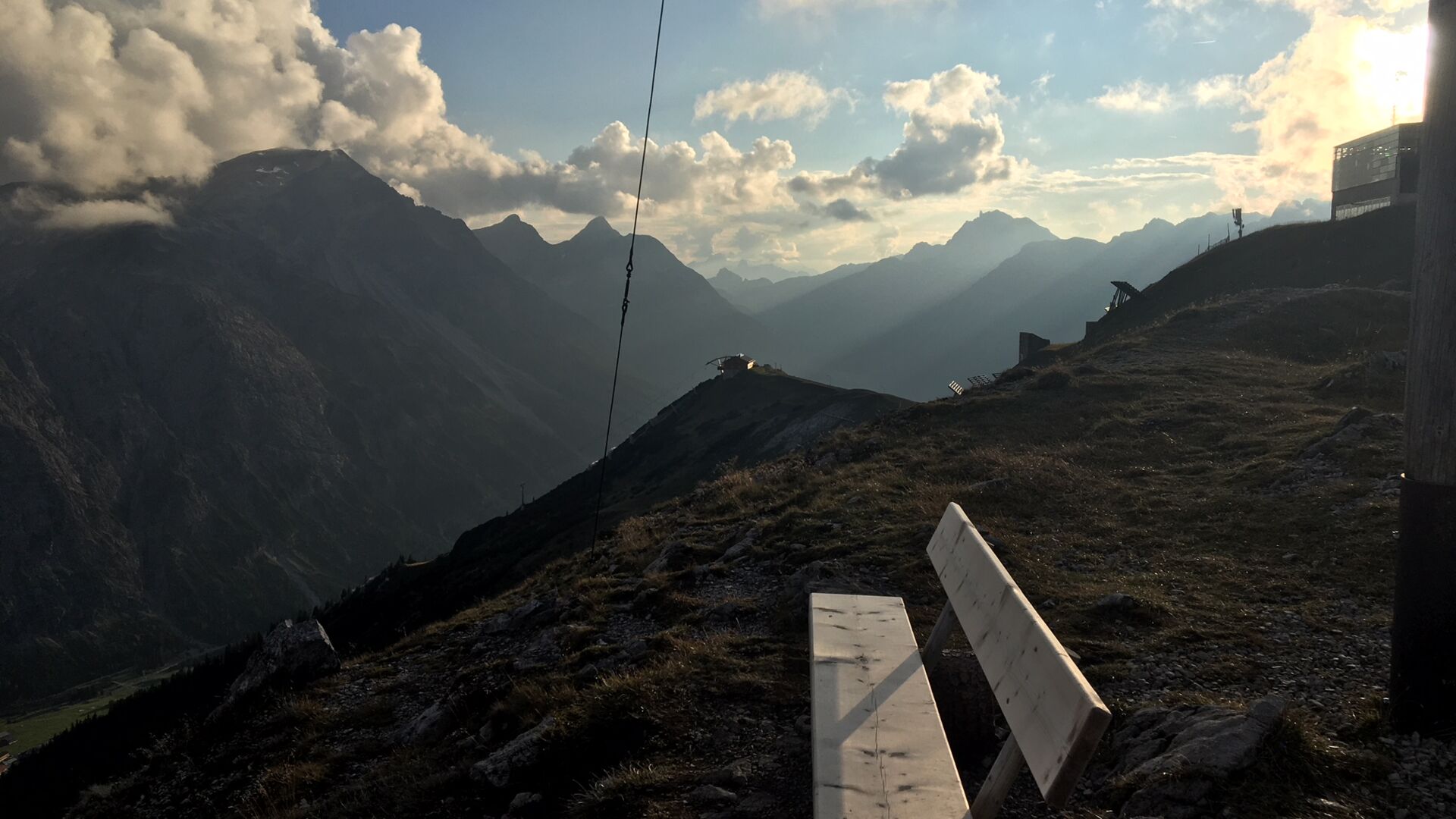 View from the top towards the forest and the Zuger valley