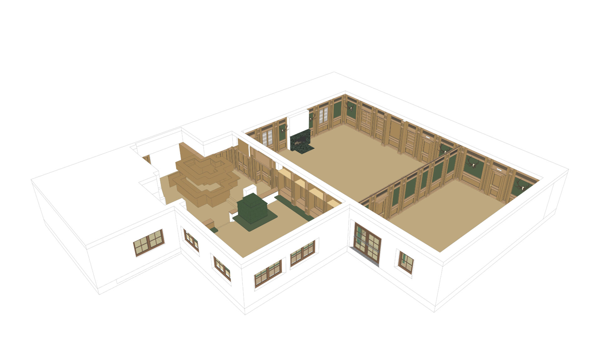 Post_Hubertushalle_Raumplan