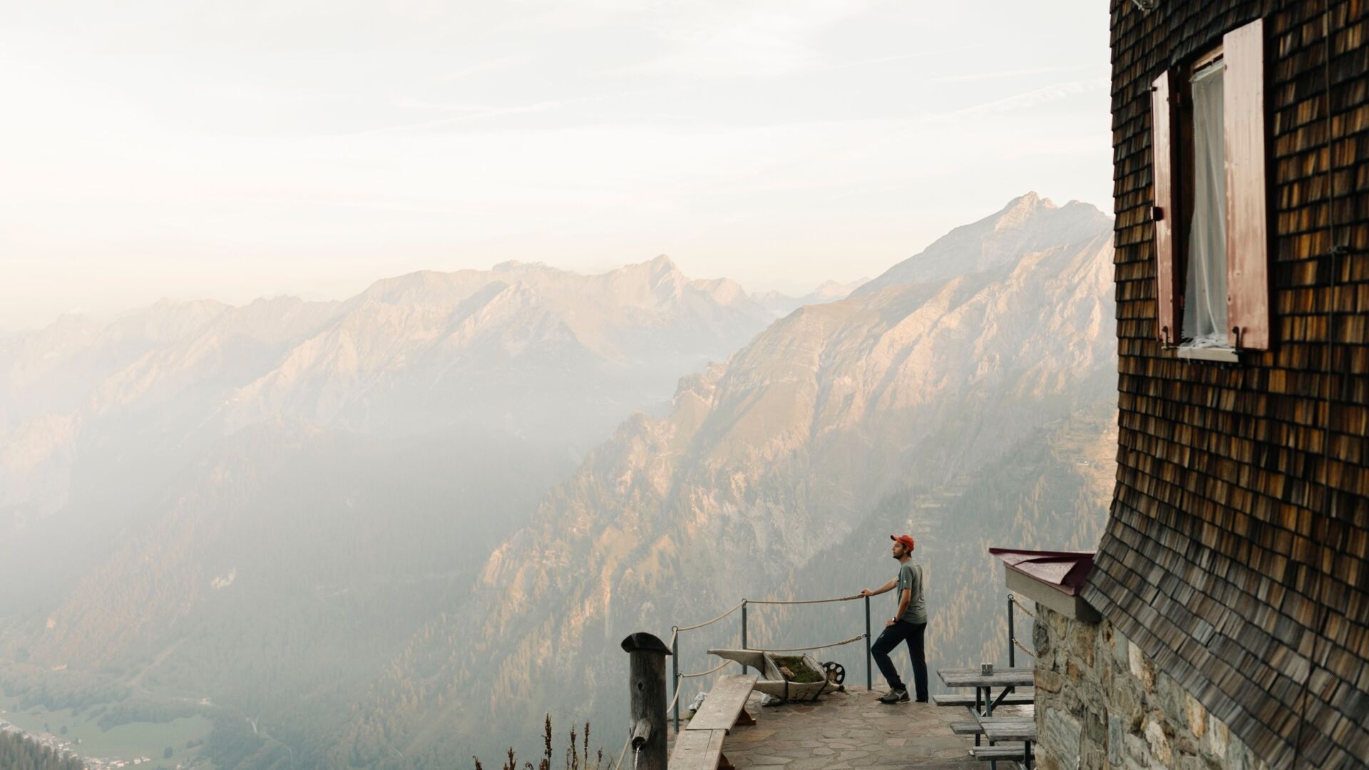 Blick von der KaltenberghÃ¼tte ins Klostertal