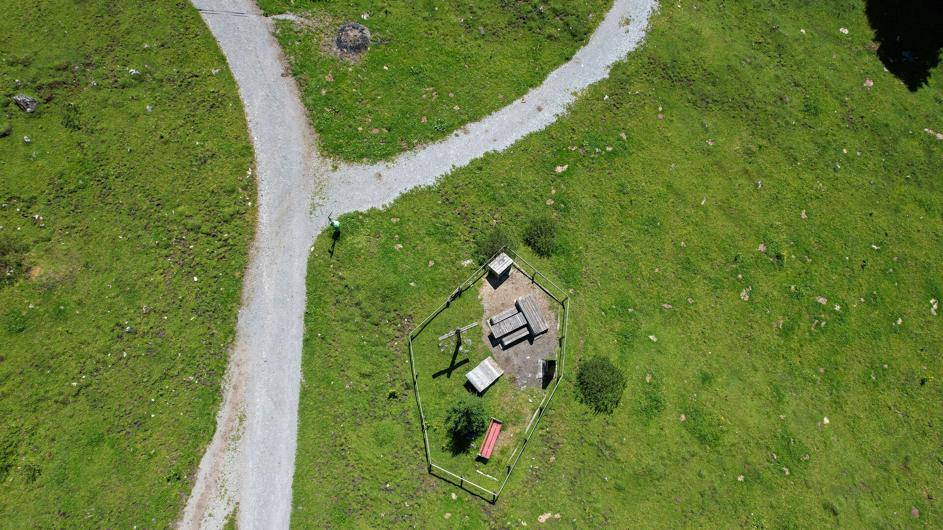 Grillplatz in Stubenbach aus der Vogelperspektive