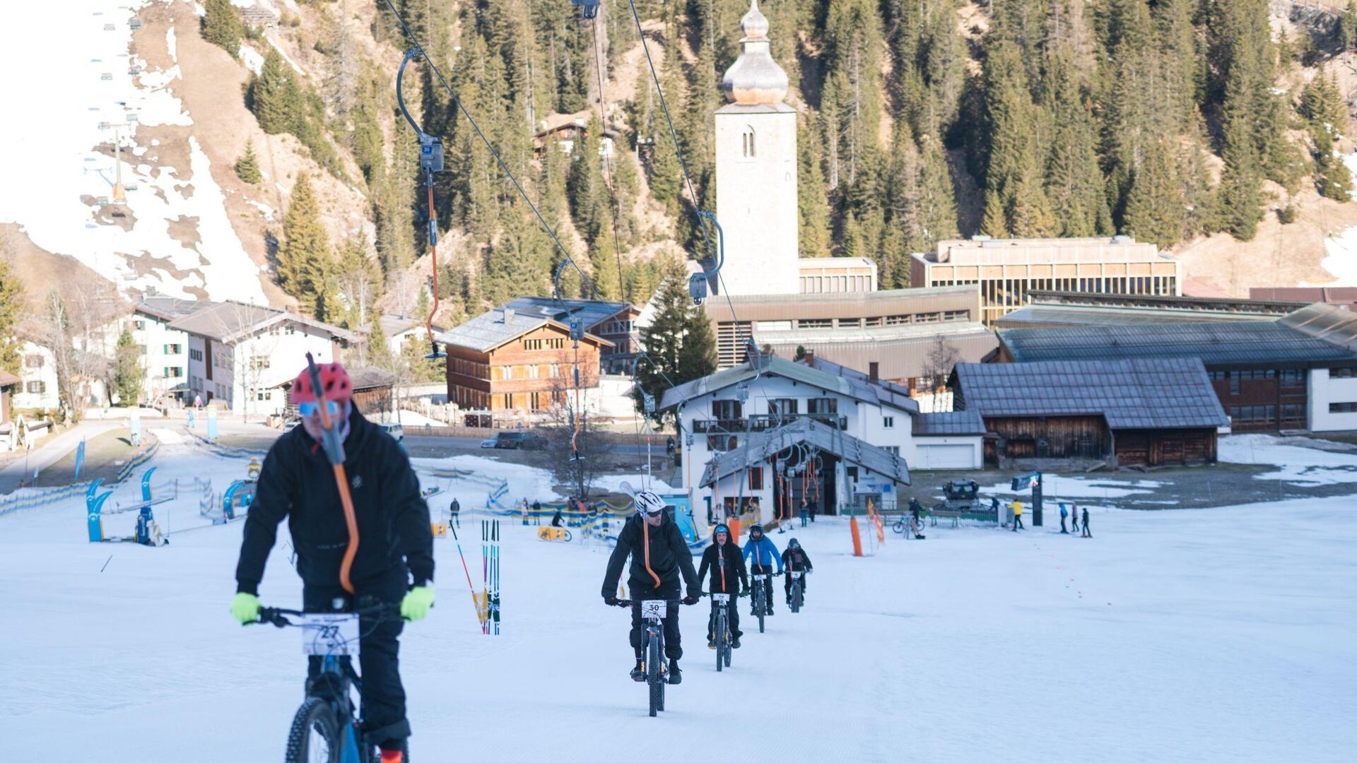 Mountainbike Rennteilnehmer