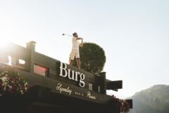 Golf Abschlag Burg Hotel Lech am Arlberg