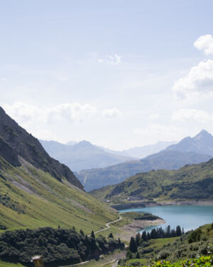 Blick von der Ravensburgerh&uuml;tte auf den Spullersee