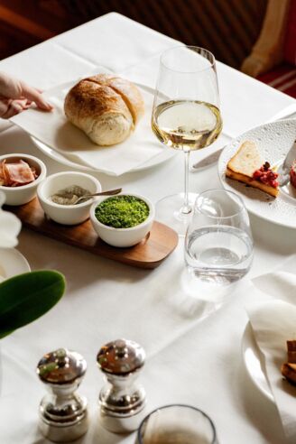 Speise im Restaurant Picea