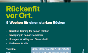 Vorarlberg bewegt - Rückenfit vor Ort