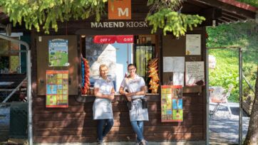 MAREND KIOSK Willkommen alt