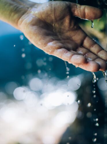Trail Lechweg along the river