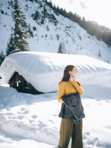 Verschneite Winterlandschaft in Lech Z&Atilde;&frac14;rs am Arlberg