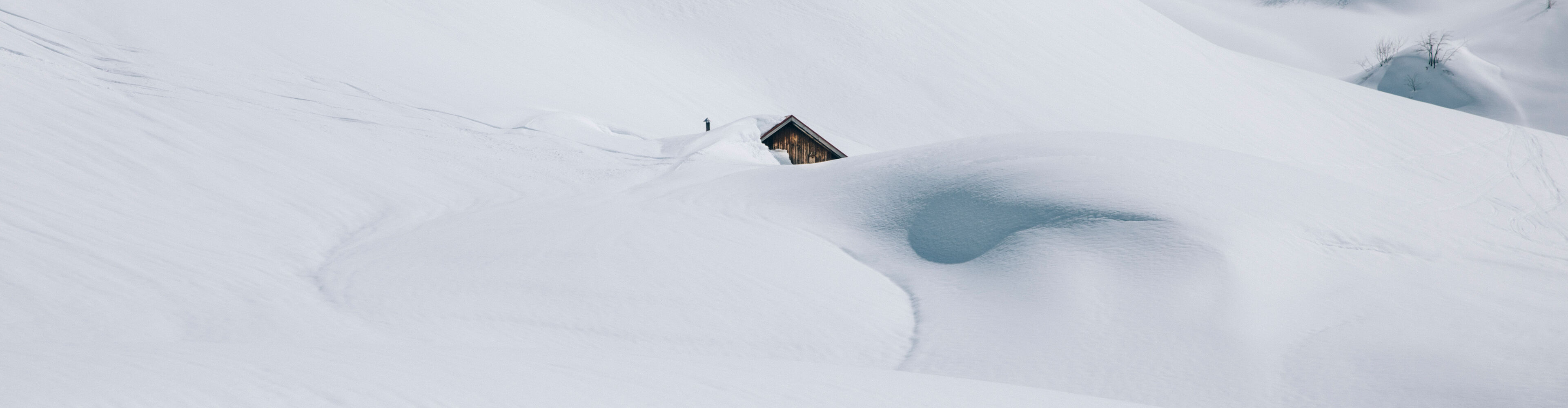 Schneelandschaften am Berg