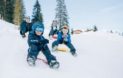 Zipfelbob in Lech Zürs