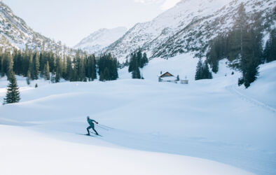 Langlaufen im Winter ins Zugertal