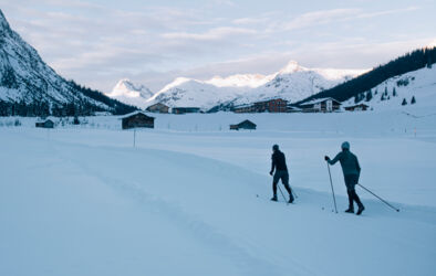 Langlaufen im Winter ins Zugertal
