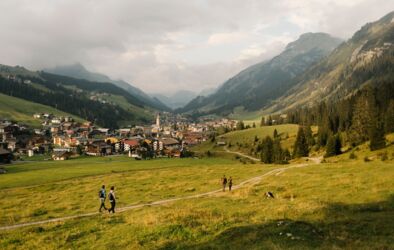 Das Etappenziel Lech am Arlberg