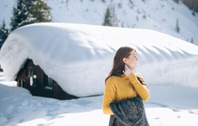 Verschneite Winterlandschaft in Lech Z&Atilde;&frac14;rs am Arlberg