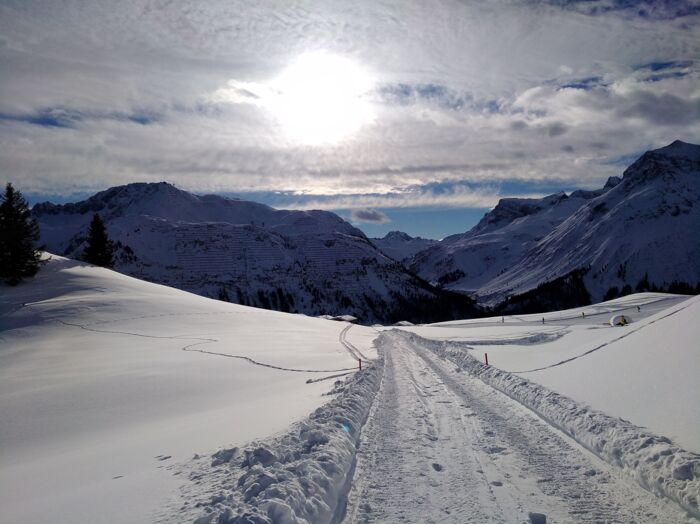 PrÃ¤parierter Winterwanderweg