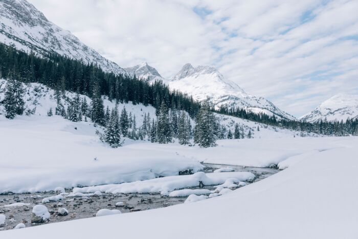 Langlaufen im Winter ins schÃ¶ne Zugertal
