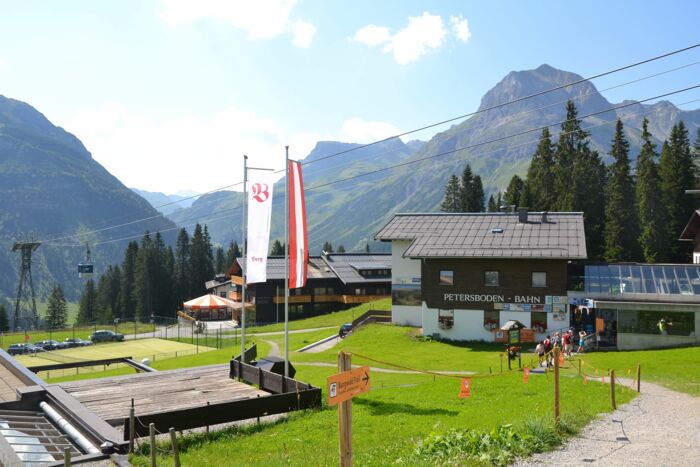 Bergbahn Oberlech - Start der Geocaching Tour in Lech