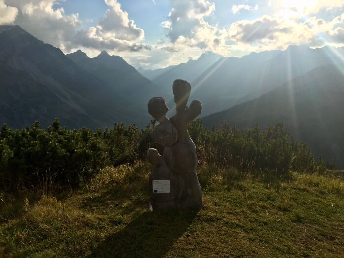 View over the Zuger valley along the hiking path