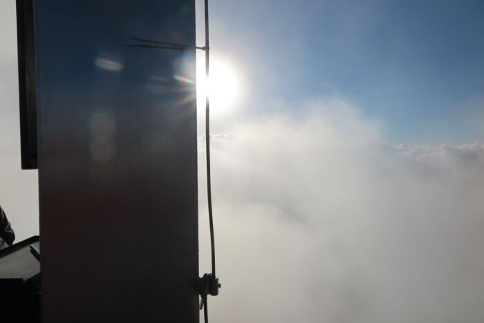 Wolkenstimmung am Gipfel