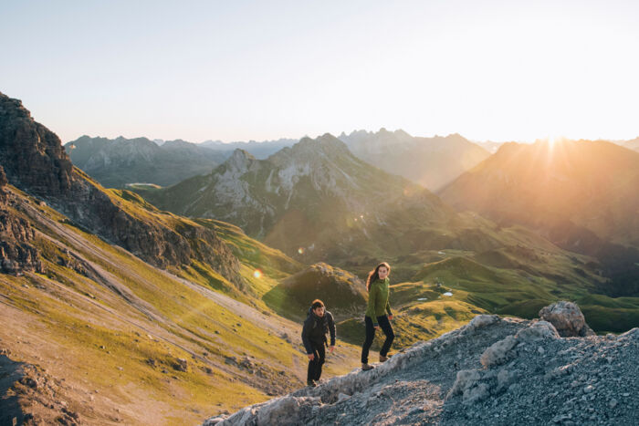 Alpines Wandern in Lech Zürs