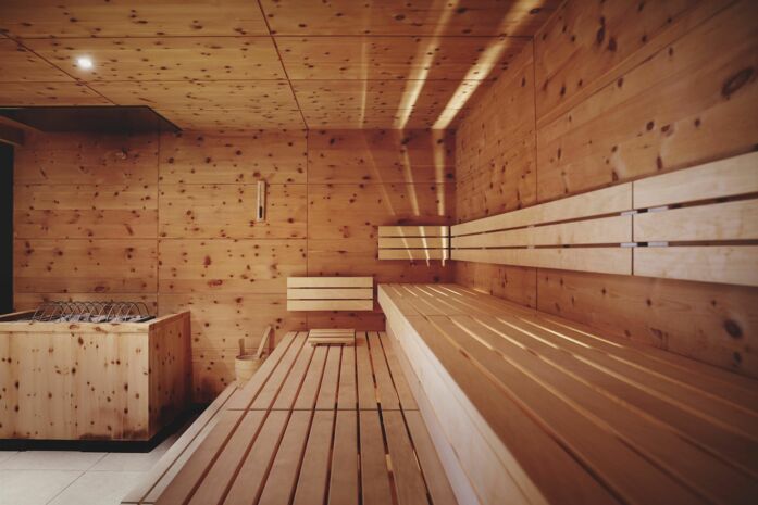 Organic pine sauna