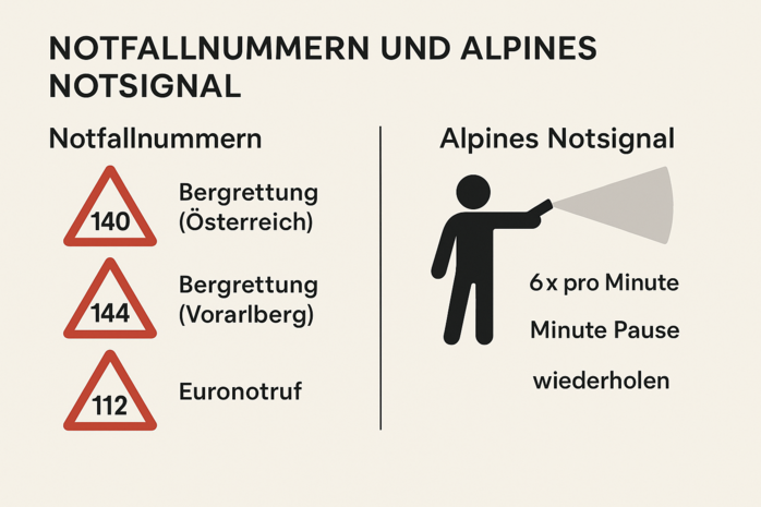 Notfallnummern Grafik