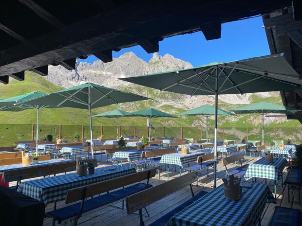Seekopf Terrasse Sommer