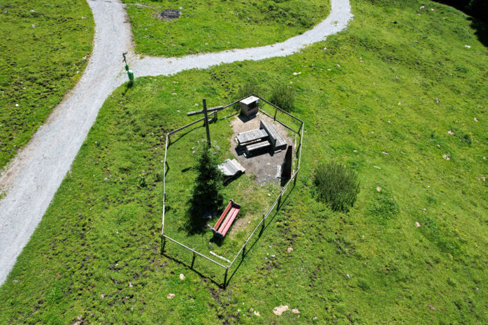 Vogelperspektive des Grillplatzes in Stubenbach