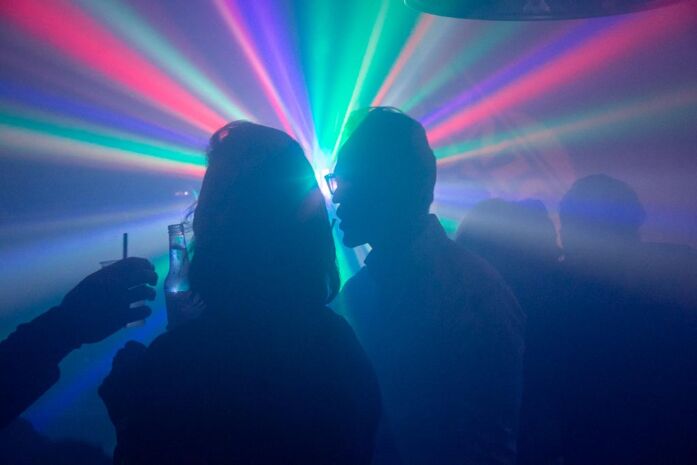 Laser und Partylaune