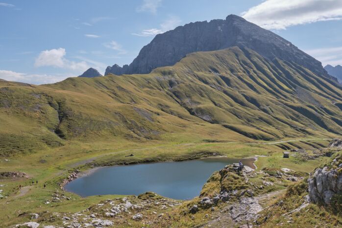Monzabonsee mit Rüfispitze im Hintergrund