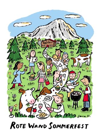 Rote Wand Sommerfest Plakat 2026