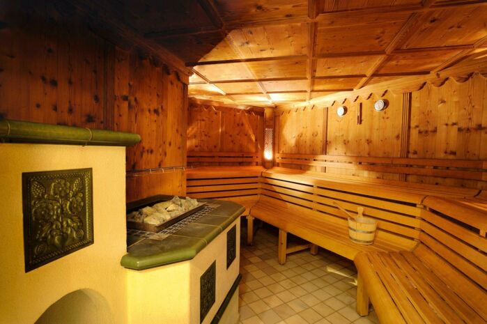Finnische Sauna in der Krone von Lech